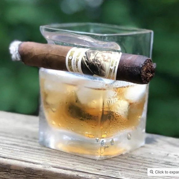 Corkcicle Cigar Whiskey Drink Glass NWT - Picture 3 of 8